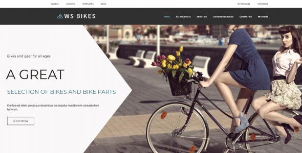 WS Bikes Responsive Bike Shop Woocommerce WordPress theme